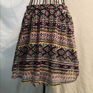 Xhilaration Abstract Mini Skirt